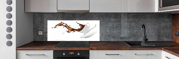 Dekorační panel sklo Rozlitá káva