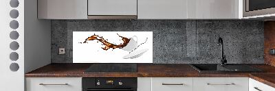 Dekorační panel sklo Rozlitá káva