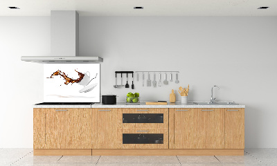 Dekorační panel sklo Rozlitá káva