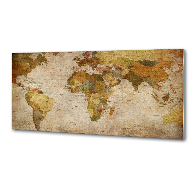 Panel do kuchyně Politická mapa