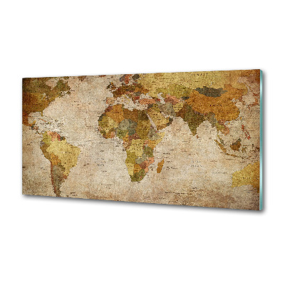Panel do kuchyně Politická mapa