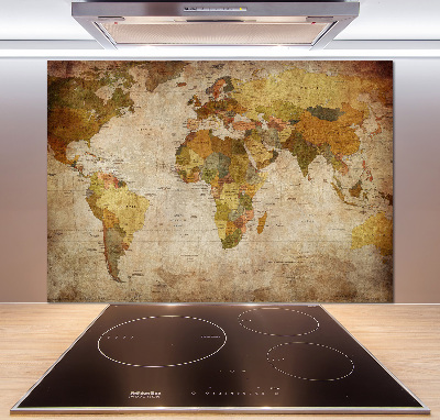 Panel do kuchyně Politická mapa