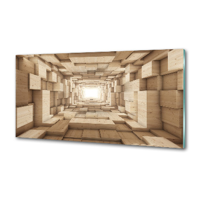 Panel do kuchyně Dřevěný tunel