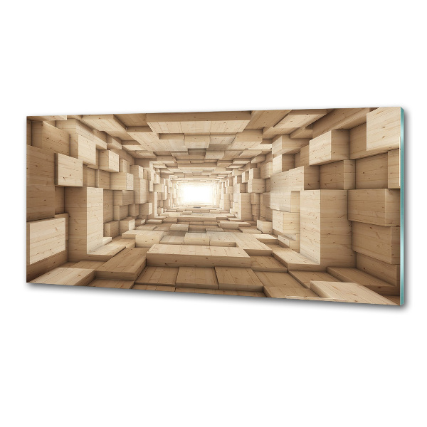 Panel do kuchyně Dřevěný tunel