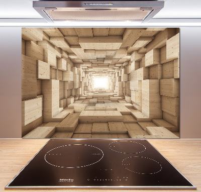Panel do kuchyně Dřevěný tunel