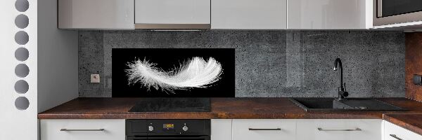 Skleněný panel do kuchyně Pírka