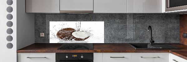 Skleněný panel do kuchyně Kokos