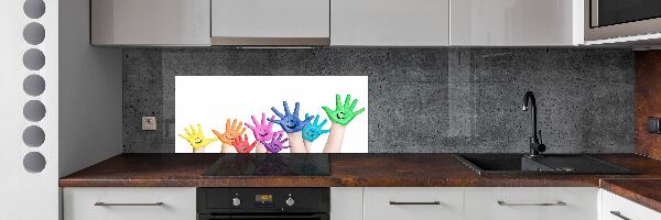 Panel do kuchyně Pomalované dlaně