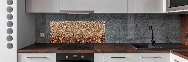Dekorační panel sklo Zrnka kávy