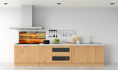 Panel lacobel Západ slunce pláž