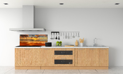 Panel lacobel Západ slunce pláž