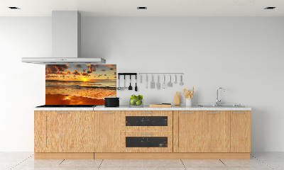 Panel lacobel Západ slunce pláž