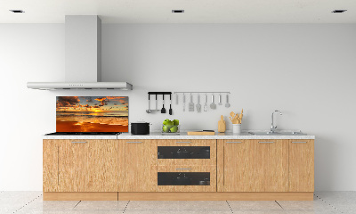 Panel lacobel Západ slunce pláž