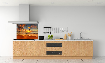 Panel lacobel Západ slunce pláž