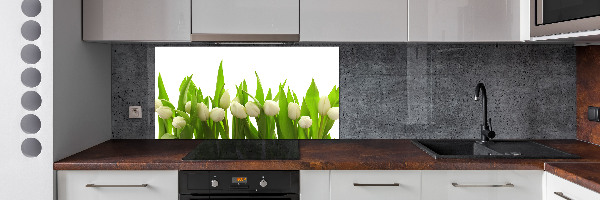 Panel do kuchyně Bílé tulipány