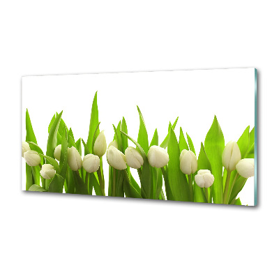 Panel do kuchyně Bílé tulipány
