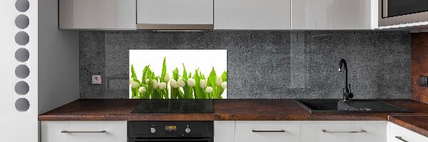 Panel do kuchyně Bílé tulipány