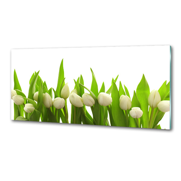 Panel do kuchyně Bílé tulipány