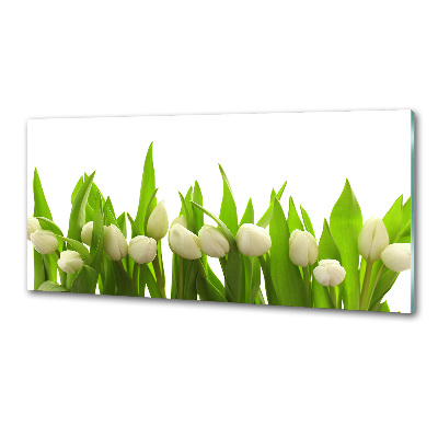 Panel do kuchyně Bílé tulipány