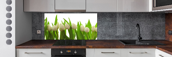 Panel do kuchyně Bílé tulipány