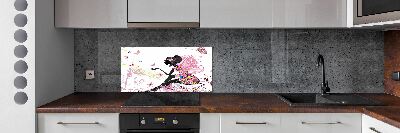 Skleněný panel do kuchyně Věštkyně