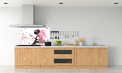 Skleněný panel do kuchyně Věštkyně