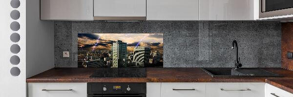 Panel do kuchyně Bouře nad Varšavou