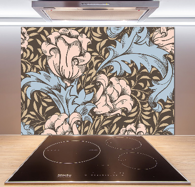 Panel do kuchyně Květinový vzor