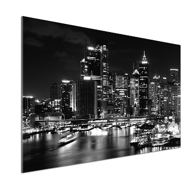 Dekorační panel sklo Sydney noc
