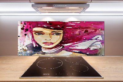 Panel do kuchyně Abstrakce žena
