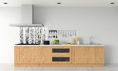 Dekorační panel sklo Kmeny bříz
