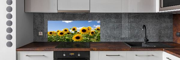 Dekorační panel sklo Slunečníky
