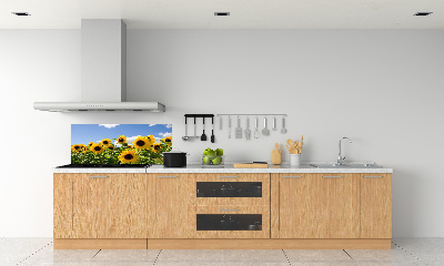 Dekorační panel sklo Slunečníky