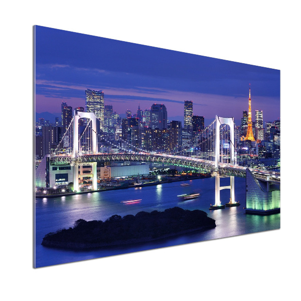 Dekorační panel sklo Most v Tokio