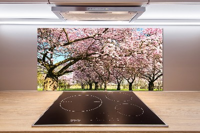 Dekorační panel sklo Višně