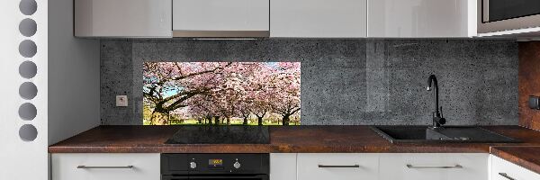 Dekorační panel sklo Višně