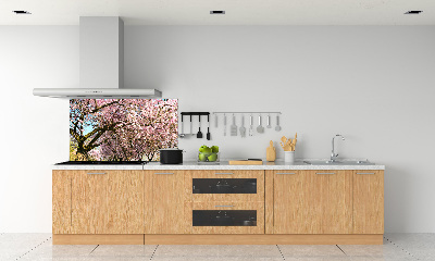 Dekorační panel sklo Višně