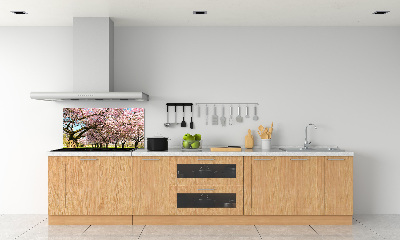 Dekorační panel sklo Višně