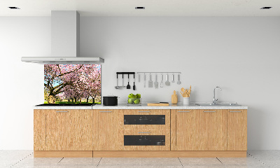 Dekorační panel sklo Višně