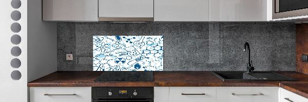 Dekorační panel sklo Chemie pozadí