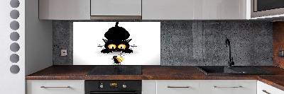 Dekorační panel sklo Kočka a myš