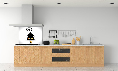 Dekorační panel sklo Kočka a myš