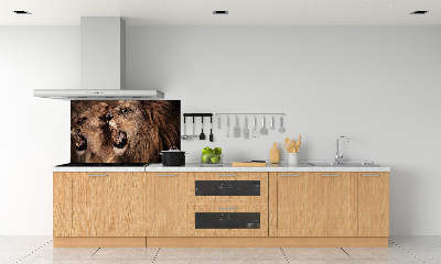 Dekorační panel sklo Řvoucí lvi