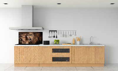 Dekorační panel sklo Řvoucí lvi