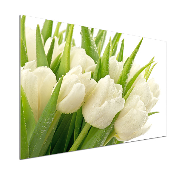 Panel do kuchyně Bílé tulipány