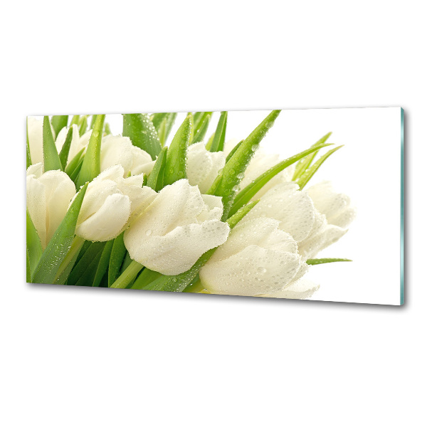 Panel do kuchyně Bílé tulipány