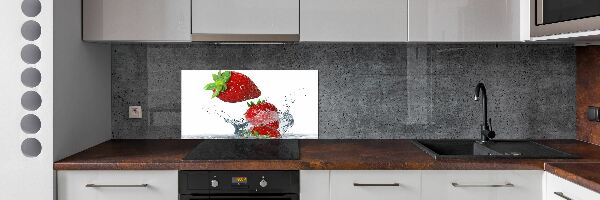 Panel do kuchyně Jahody a voda