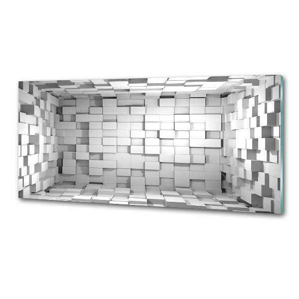 Skleněný panel do kuchynské linky Kvádry