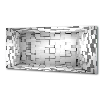 Skleněný panel do kuchynské linky Kvádry