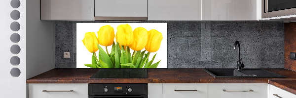 Panel do kuchyně Žluté tulipány